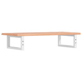 Basin Shelf Wall Mounted Steel and Solid Wood Oak 3302564
