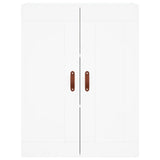 Highboard White 69.5x34x180 cm Engineered Wood 3199913