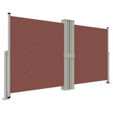 ZNTS Retractable Side Awning Brown 140x1200 cm 318063