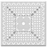 Garden Table White 80x80x75 cm Cast Aluminium 4002813