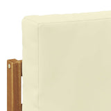 Outdoor Middle and Corner Sofa 2 Piece Natural and Cream 900469