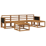 Outdoor Sofa Set 6 pcs Natural Solid Acacia Wood 3385140