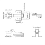 Hinge 123 pcs Silver 35 mm Iron 864679
