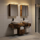 Bathroom Cabinet Set 5 pcs Old Wood Engineered Wood 3406285