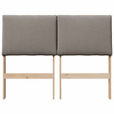 Upholstered Headboard Taupe 120 cm Solid Pine Wood 879297