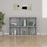Book Cabinet Concrete grey Engineered wood 66x30x98 cm 800346