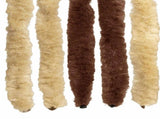 Insect Curtain Chenille Brown and Beige 100 x 200 cm 100% PP 42034449