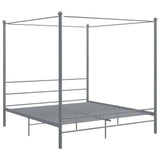 Bed Frame Grey Powder-coated metal 325071