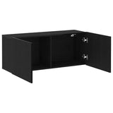 TV Cabinet Set Black Oak 100 x 30 x 41 cm Engineered Wood 863084