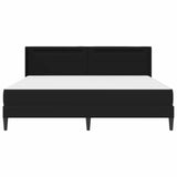 Bed Frame with LED Strip Lights Black 180 x 200 cm Faux Leather 3415281