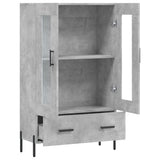 Highboard Concrete Grey 69.5x31x115 cm Engineered Wood 828312