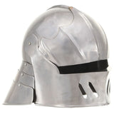 Medieval Knight Helmet Antique Replica LARP Silver Steel 286215