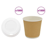 Paper Coffee Cups with Lids 1000 pcs 4oz 100ml 3325223