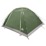 Camping Tent with Roof Green 6-Person Polyester and Steel 42028652