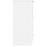 Chest of Drawers ALTA White 77x35x73 cm Solid Wood Pine 353922