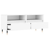 TV Cabinet White 100x34.5x44.5 cm Engineered Wood 831228