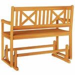 Garden Glider Bench Brown 110 x 59 x 97cm Solid Acacia wood 4105522