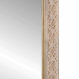 Wall Mirror Bleached White 70 x 50 cm Engineered Wood and Glass 4018147