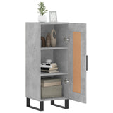 ZNTS Sideboard Concrete Grey 34.5x34x90 cm Engineered Wood 830472