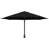 Garden Parasol Black 248 x 248 x 148 cm Polyester and Steel 42003233