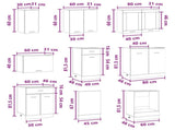 Kitchen Unit Lyon 8 pcs Engineered Wood 3445859