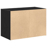 Cabinet with 2 Drawers Black Oak 60x31x40 cm Engineered Wood 858823