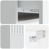 Wall-Mounted Bedside Cabinet 2 pcs White 49 x 34.5 x 20 cm 898956