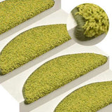 Stair Mats 30 pcs 65x21x4 cm Green Half Round Large 3365823