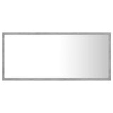 LED Bathroom Mirror Concrete Grey 90x8.5x37 cm Acrylic 804936