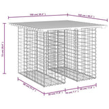 Garden Table Gabion Design 100x102x72 cm Impregnated Wood Pine 834370