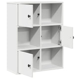 Bookcase White 60x24x76.5 cm Engineered Wood 860382