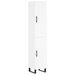 Highboard White 34.5x34x180 cm Engineered Wood 3198809
