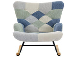 Rocking Chairs for Adults, Tteddy Rocking Chair Relaxing Recliner Chair with Solid Wood Legs High N605P181754L
