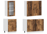 Kitchen Unit LUCCA 8 pcs Old Wood Engineered Wood 3438409