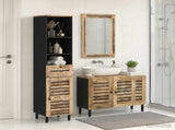 Bathroom Cabinet Set 3 pcs Natural Solid Mango Wood 3310166