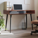 Computer Desk with Drawer Brown 110x50x75 cm Engineered Wood 358621