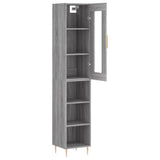 Highboard Grey Sonoma 34.5x34x180 cm Engineered Wood 3199359