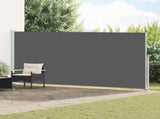 Retractable Side Awning Anthracite 600 x 200 cm Polyester 42035380