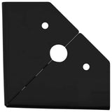 Furniture Feet 12 pcs Black 54.1 x 54.1 x 100 mm Iron 864779