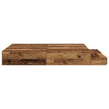 Storage Bed Frame with Drawer Old Wood 135 cm Engineered Wood 3335707