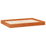 Dog Bed Wax Brown 101.5 x 74 x 9 cm Solid Pine Wood 867649