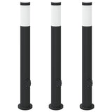 Bollard Lights with Outlet 3pcs 80 cm Stainless Steel IP44 4006038