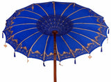Balinese Parasol Blue 180-190 cm Cotton and solid wood 3356892