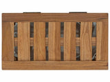 Laundry Basket Natural Solid Teak Wood 42024284