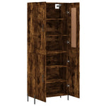 Highboard Smoked Oak 69.5x34x180 cm Engineered Wood 3199566