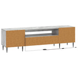 LED TV Cabinet Concrete Grey Engineered Wood 896468