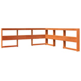 Bookcase Bed without Mattress Wax Brown 180x200 cm Solid Wood Pine 3324375