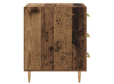 Bedside Cabinet Old Wood 40 x 40 x 66 cm Engineered Wood 882107