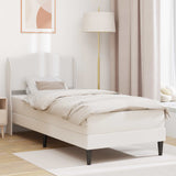 Bed Frame with Headboard White 90 x 190 cm Faux Leather 3415270