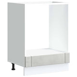 Oven Cabinet Lucca Concrete Grey Engineered Wood 853761